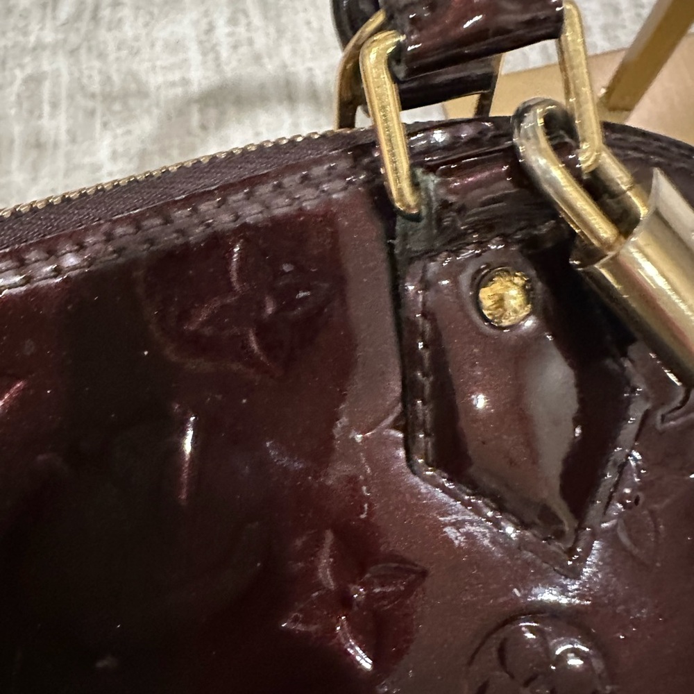 💎✨EXCELLENT 💎✨LOUIS VUITTON  Monogram Vernis Alma BB w/DUSTY/COA - Picture 16 of 16